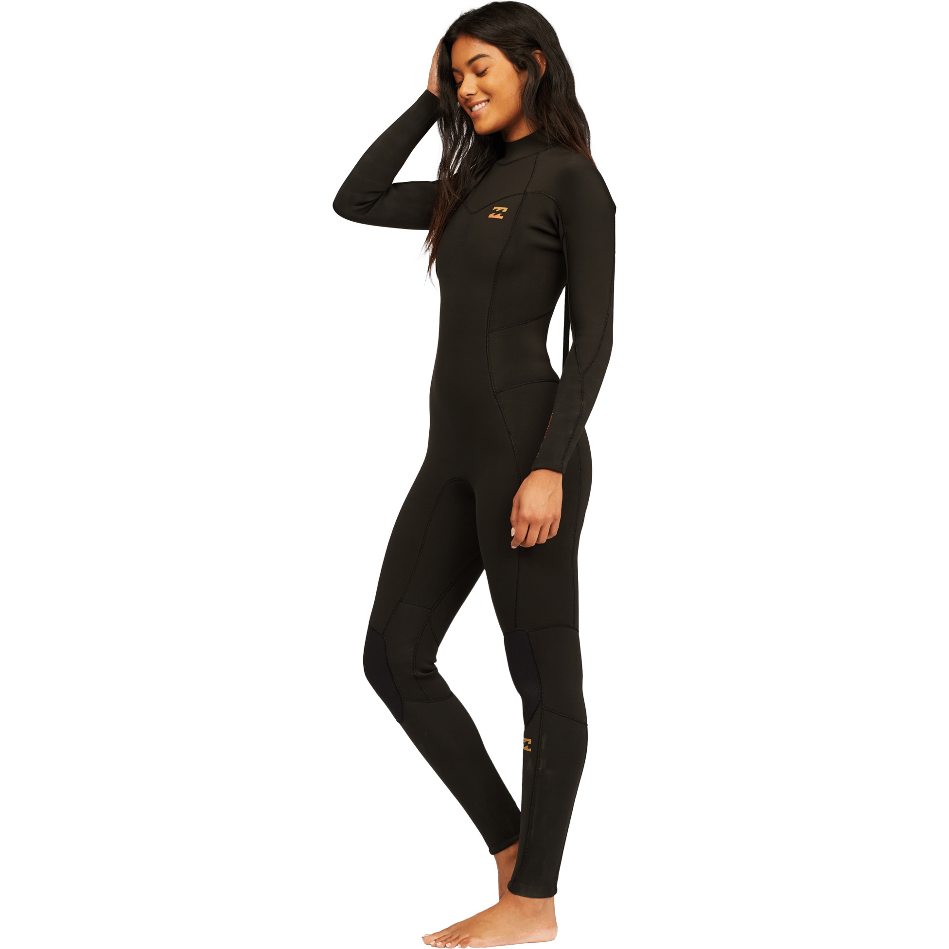 2021 Billabong Kvinder Synergy 5/4mm Back Zip Våddragt Z45g16 - Black Tie Dye